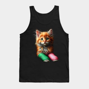 Tater Tot Cat, A Touch of Care Tank Top